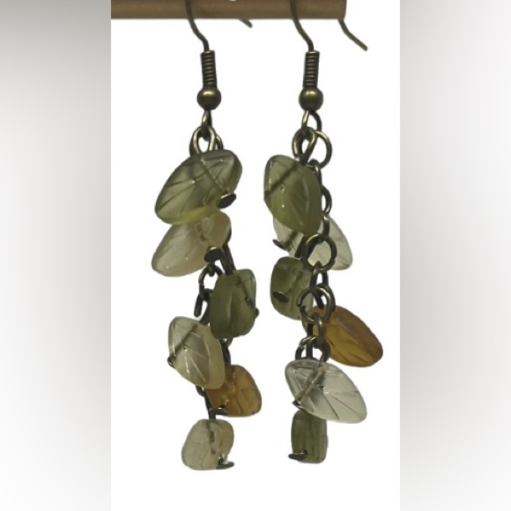 Fall leaf earrings - Picture 4 of 4